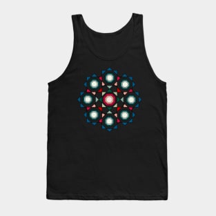 Tile mandala (black) Tank Top